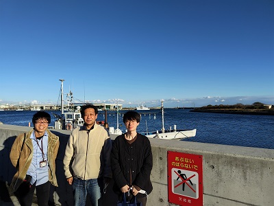 東北大、藤田先生、谷口先生と那珂湊に食事に行きました。